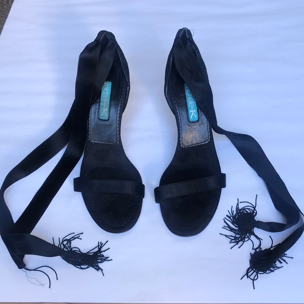 Michelle K Short Black Heel